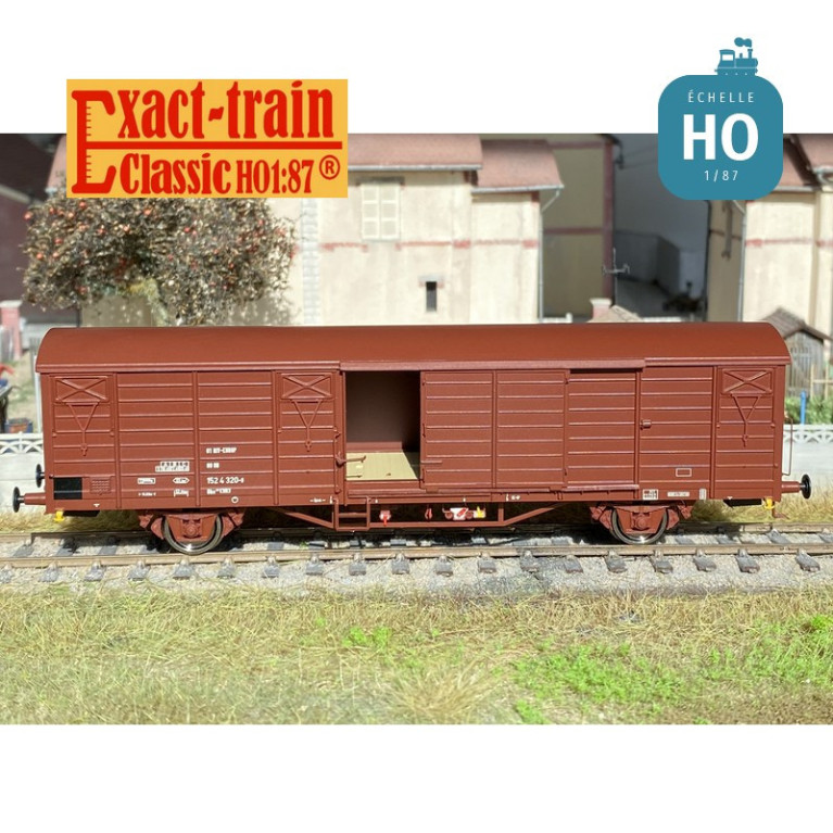 Wagon couvert DB Gbs 258 EUROP porte avec renforts Ep V HO Exact-Train EX20486- Maketis