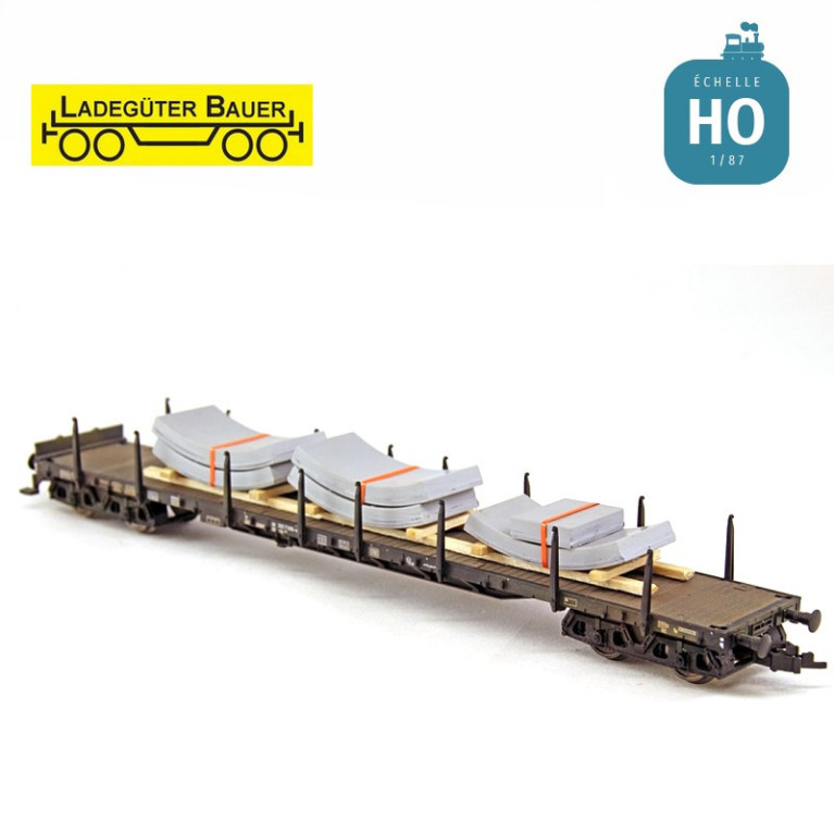 Tubbings for tunnel construction H0 Ladegüter Bauer H01343 Tubbings for tunnel construction H0 Ladegüter Bauer H01343