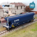 Wagon céréalier Tagnpps 102m³ VTG bleu nouvelle version EP VI HO NME 506605 - Maketis