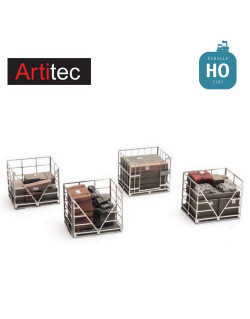 Palettes avec cage métallique HO Artitec 387.222
