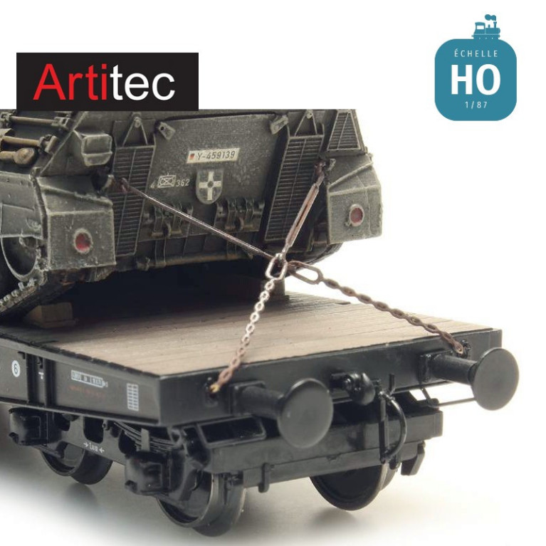 Chaînes pour chargement de transport militaire HO Artitec 387.300-Maketis