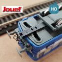 Coffret 3 Voitures + 1 RIB 70 SNCF livrée Transilien EP V-VI HO Jouef HJS4159-HJS4160 - MAKETIS