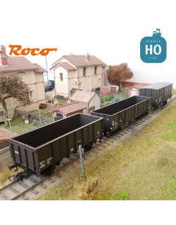 Coffret 3 Wagons de marchandises SNCF Ep III HO Roco 76004 - Maketis