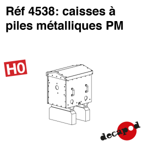 Metallische Batteriekästen PM HO Decapod 4538 - Maketis