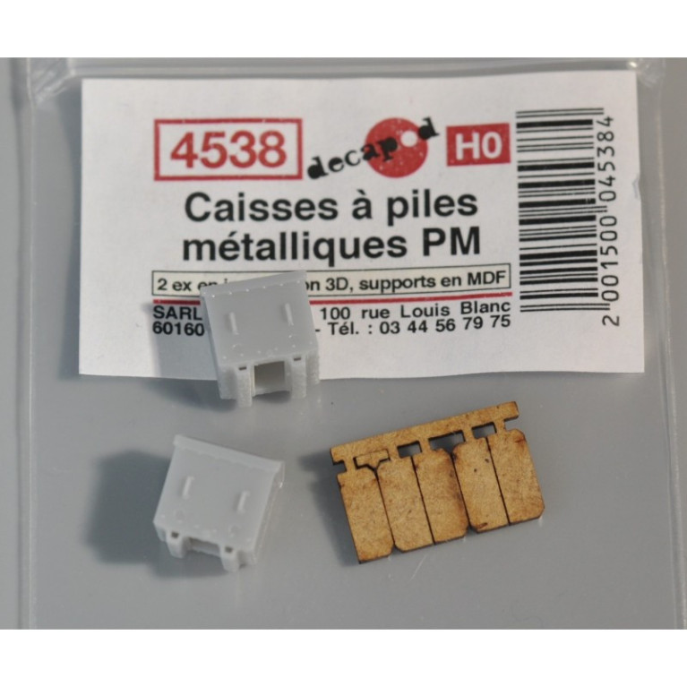 Metallische Batteriekästen PM HO Decapod 4538 - Maketis Metallische Batteriekästen PM HO Decapod 4538 - Maketis