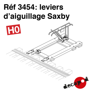 Leviers d'aiguillage Saxby (2 pcs) HO Decapod 3454