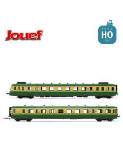 Autorail diesel X2700 vert jaune SNCF Ep IV Digital son HO Jouef HJ2386S - Maketis