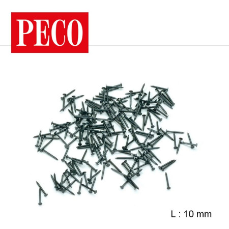 Sachet de clous pour voie et aiguillages Setrack/Streamline Peco ST-280 - Maketis Sachet de clous pour voie et aiguillages Setrack/Streamline Peco ST-280 - Maketis