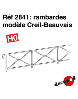 Rambardes modèle Creil-Beauvais HO Decapod 2841