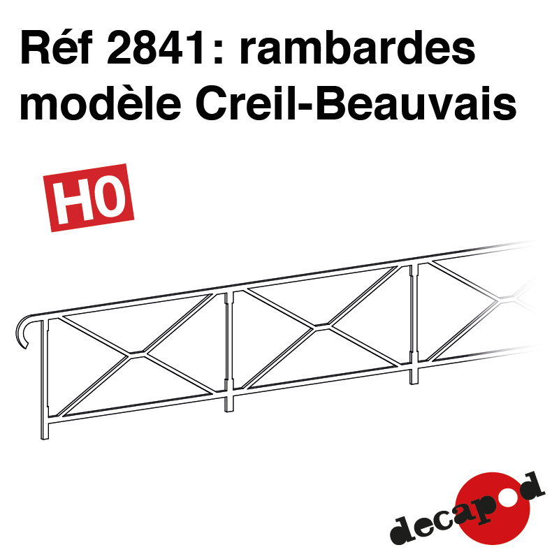 Railings model Creil-Beauvais H0 Decapod 2841 - Maketis