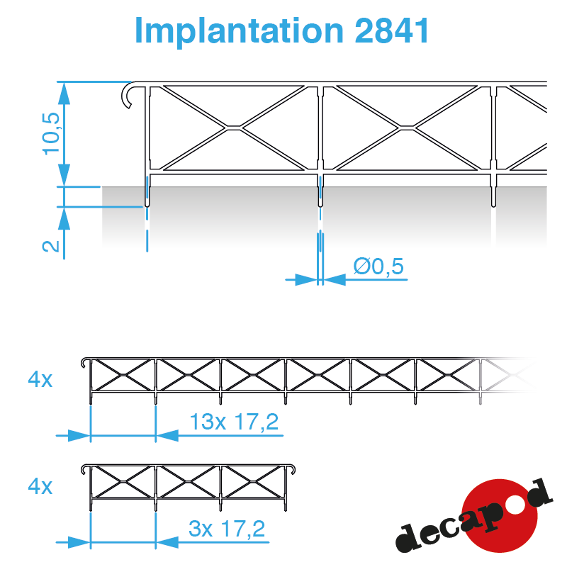 Railings model Creil-Beauvais H0 Decapod 2841 - Maketis