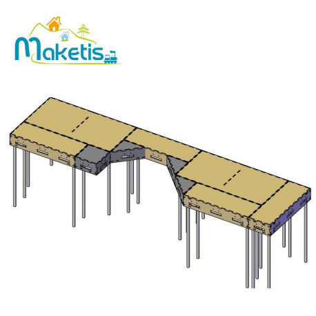 Easy Module Maketis carré faible profondeur 29,5x29,5 cm MOD60000  - Maketis