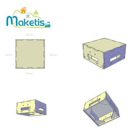 Easy Module Maketis carré faible profondeur 29,5x29,5 cm MOD60000 - Maketis Easy Module Maketis carré faible profondeur 29,5x29,5 cm MOD60000 - Maketis