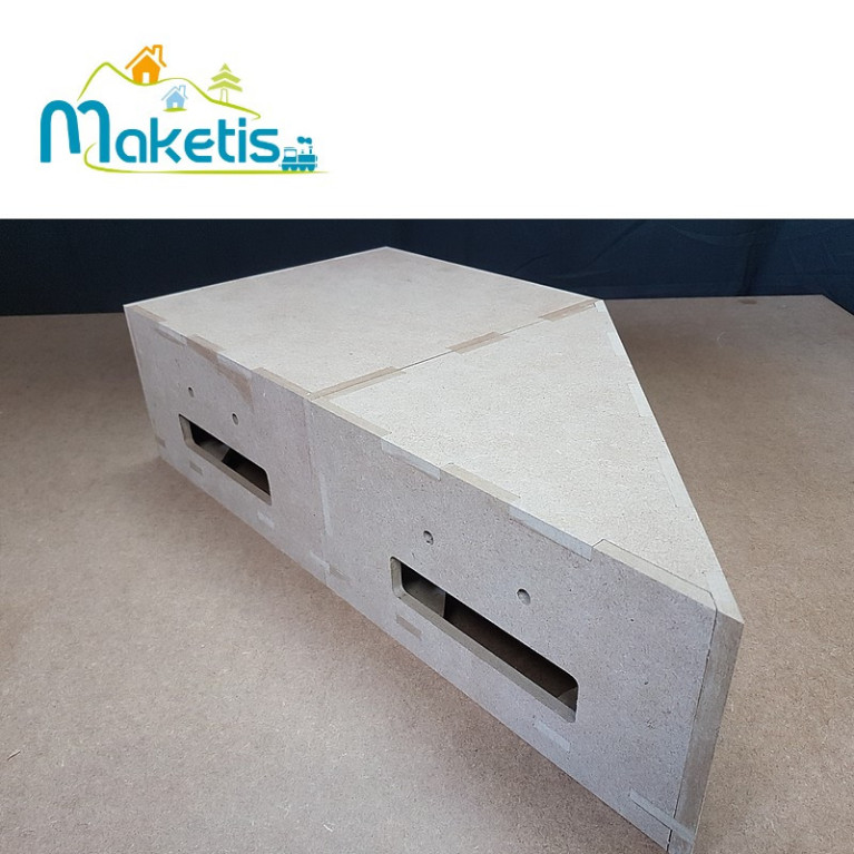 Easy Module Maketis triangle faible profondeur 29,5x29,5 cm MOD61000  - Maketis