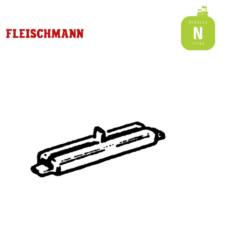 Éclisses isolantes en plastique à l'échelle N (1/160).  Fleischmann 22214 - MAKETIS