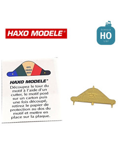 Plaque "Mon dernier train" HO Haxo Modèle HM44062