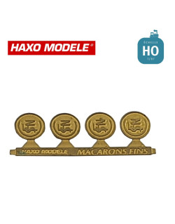 Macarons SNCF en relief lettres maigres 4 pcs HO Haxo Modèle HM44064