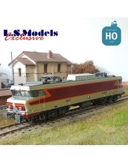 Locomotive CC 6535 Gris métal/rouge Arzens SNCF Ep IV Digital son HO LS Models 10331S - Maketis