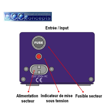 Boitier d'alimentation avec double Unité de décharge capacitive High Power DCCconcepts DCP-CDU-2 - Maketis