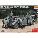 "Réparation sur la route" cabriolet allemand Typ 170V et 4 figurines WWII 1/35 MiniArt 35295 - Maketis