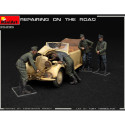 "Réparation sur la route" cabriolet allemand Typ 170V et 4 figurines WWII 1/35 MiniArt 35295 - Maketis