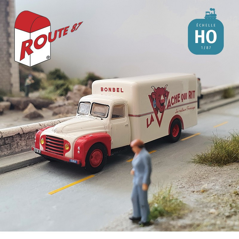 Citroën 55 fourgon Vache qui rit HO Route 87 Haxo Modèle RO10013 - Maketis