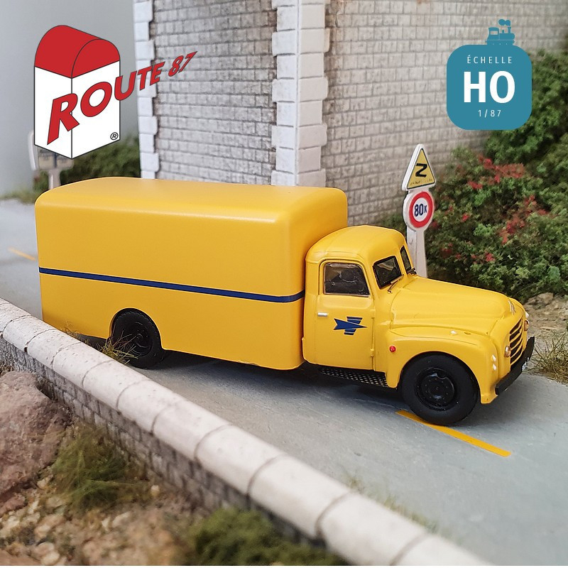 Citroën 55 fourgon Poste jaune HO Route 87 Haxo Modèle RO1010 - Maketis