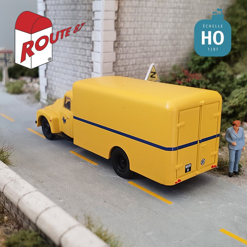 Citroën 55 fourgon Poste jaune HO Route 87 Haxo Modèle RO1010 - Maketis