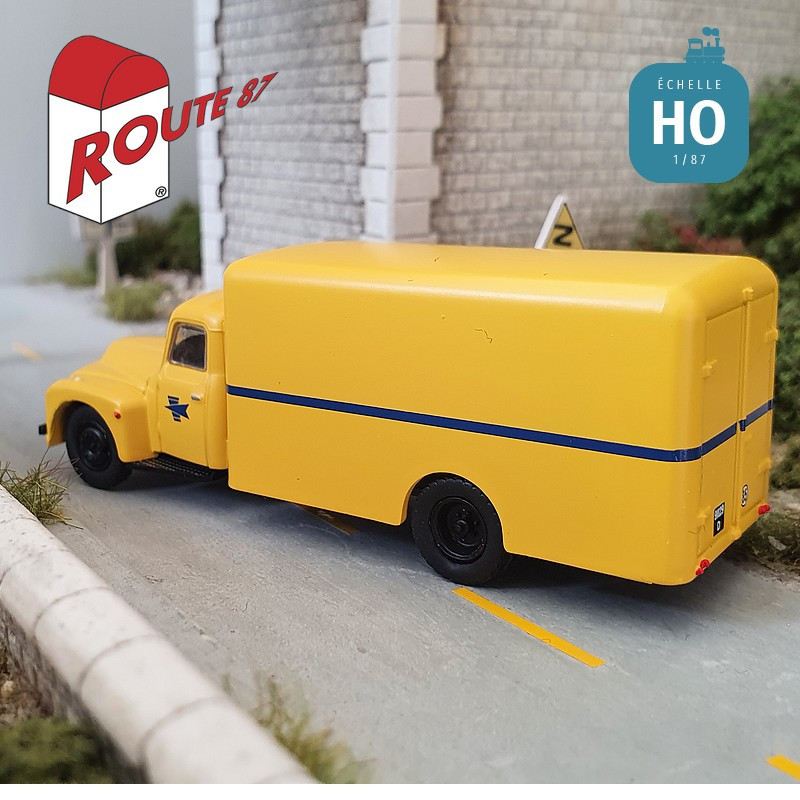 Citroën 55 fourgon Poste jaune HO Route 87 Haxo Modèle RO1010 - Maketis