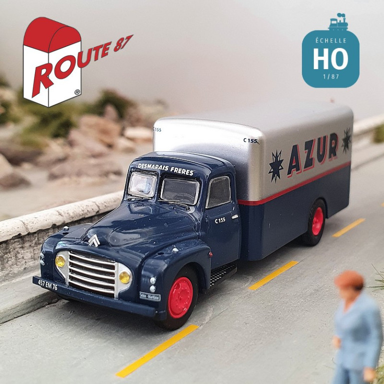 Citroën 55 fourgon Azur HO Route 87 Haxo Modèle RO1018 - Maketis Citroën 55 fourgon Azur HO Route 87 Haxo Modèle RO1018 - Maketis