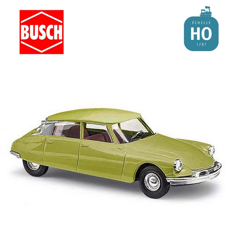 Citroen ds 19 verte  HO Busch 48029 - Maketis