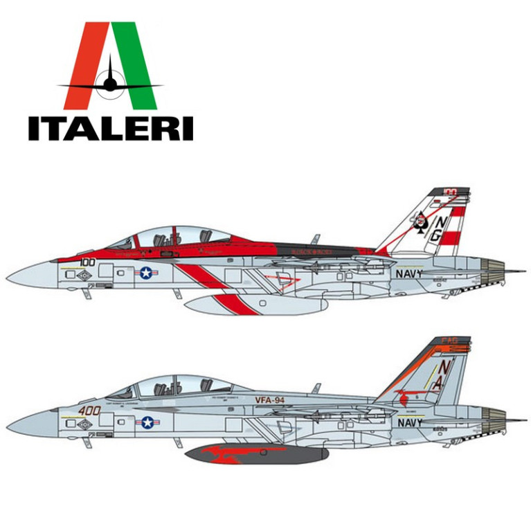 F/A-18F Super Hornet Spec.Colors 1/48 Italeri 2823 - Maketis