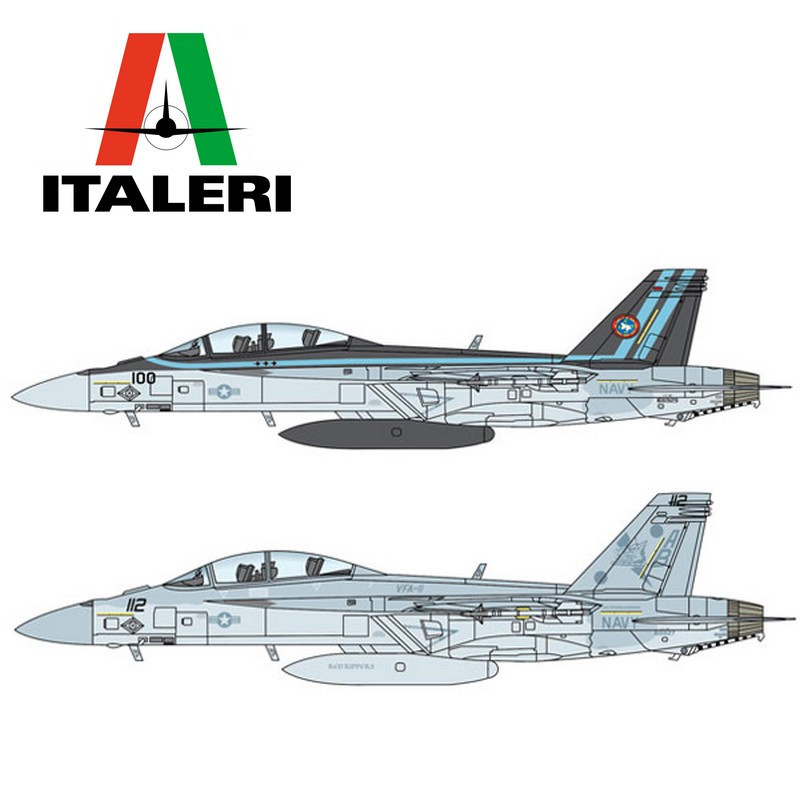 F/A-18F Super Hornet Spec.Colors 1/48 Italeri 2823 - Maketis