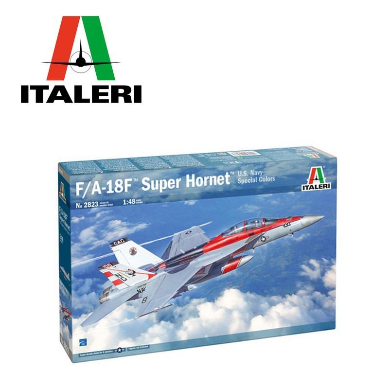 F/A-18F Super Hornet Spec.Colors 1/48 Italeri 2823 - Maketis