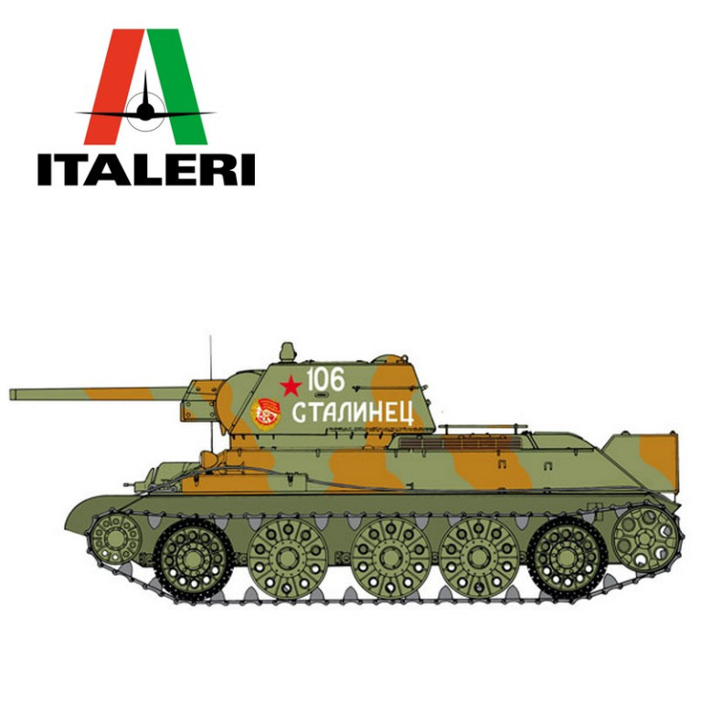 T-34/76 Modèle 1943 1/35 Italeri 6570 - Maketis
