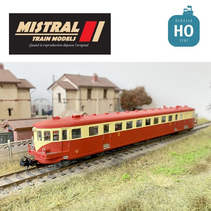 Autorail diesel de Dietrich X-3715 SNCF Ep IV Analogique HO MISTRAL 21-05-S003-Maketis