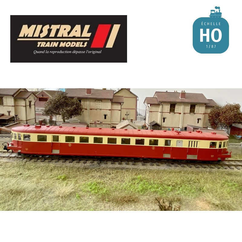 Autorail diesel de Dietrich X-3715 SNCF Ep IV Analogique HO MISTRAL 21-05-S003-Maketis