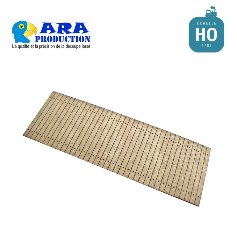 Plancher bois pour wagon plat ex-PLM REE ARA Production HO.PLA19502A-Maketis Plancher bois pour wagon plat ex-PLM REE ARA Production HO.PLA19502A-Maketis