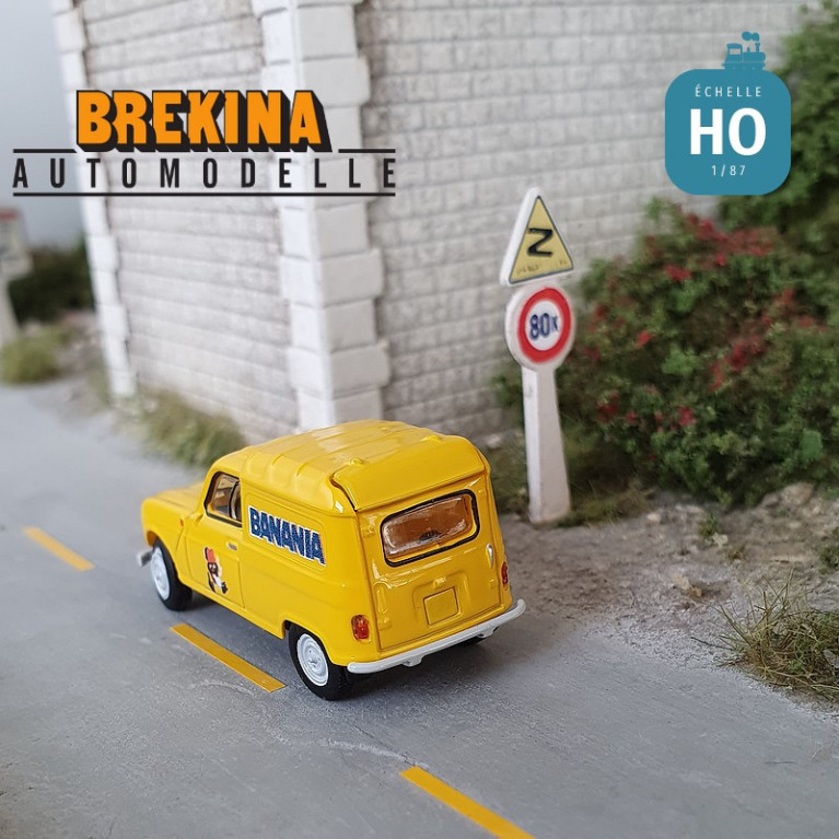 Renault 4L fourgonnette 1961 Banania HO Brekina 2448 - Maketis Renault 4L fourgonnette 1961 Banania HO Brekina 2448 - Maketis