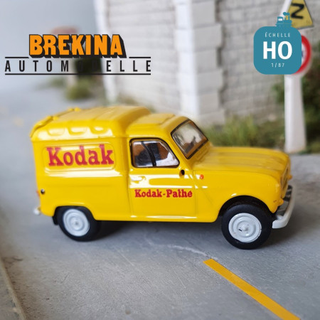 Renault 4L fourgonnette 1961 Kodak HO Brekina 2450 - Maketis Renault 4L fourgonnette 1961 Kodak HO Brekina 2450 - Maketis