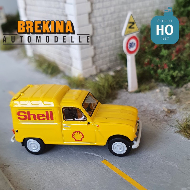 Renault 4L fourgonnette 1961 Shell HO Brekina 2455 - Maketis