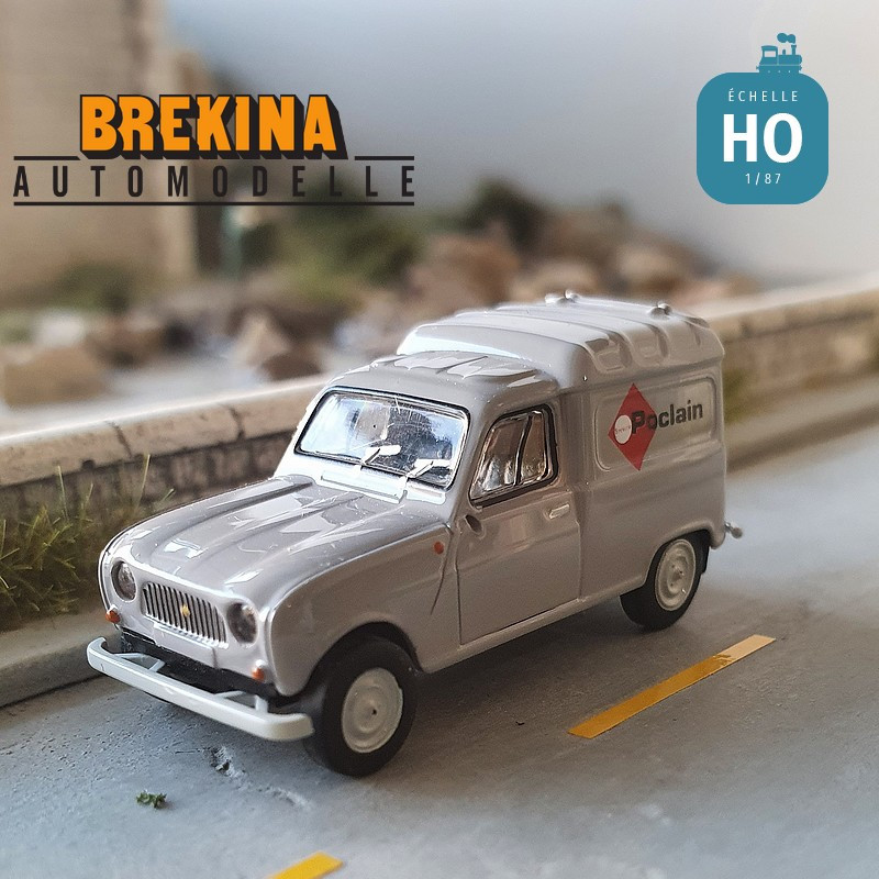 Renault 4L fourgonnette 1961 Poclain HO Brekina 2453 - Maketis