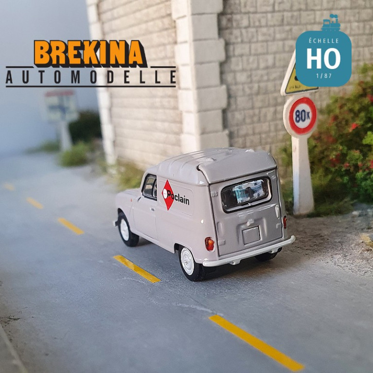Renault 4L fourgonnette 1961 Poclain HO Brekina 2453 - Maketis Renault 4L fourgonnette 1961 Poclain HO Brekina 2453 - Maketis