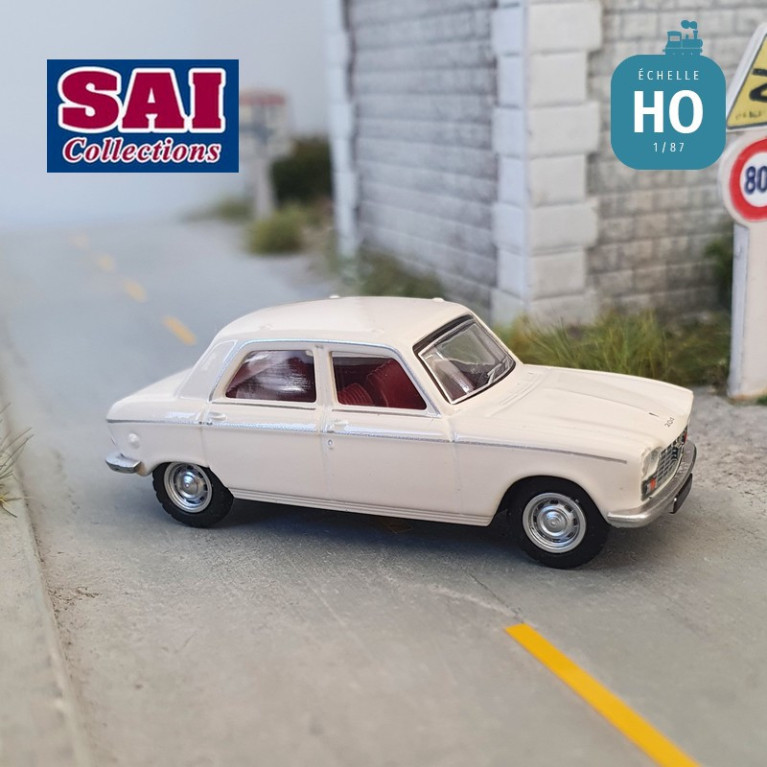Peugeot 204 1968 blanc courchevel HO SAI 6250 - Maketis Peugeot 204 1968 blanc courchevel HO SAI 6250 - Maketis