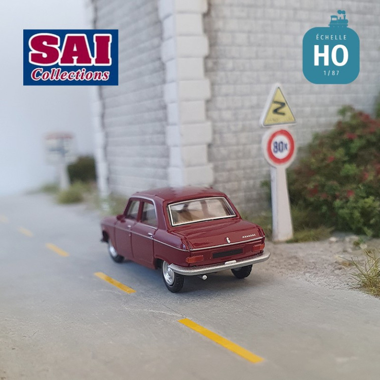 Peugeot 204 1968 rouge pourpre HO SAI 6253 - Maketis