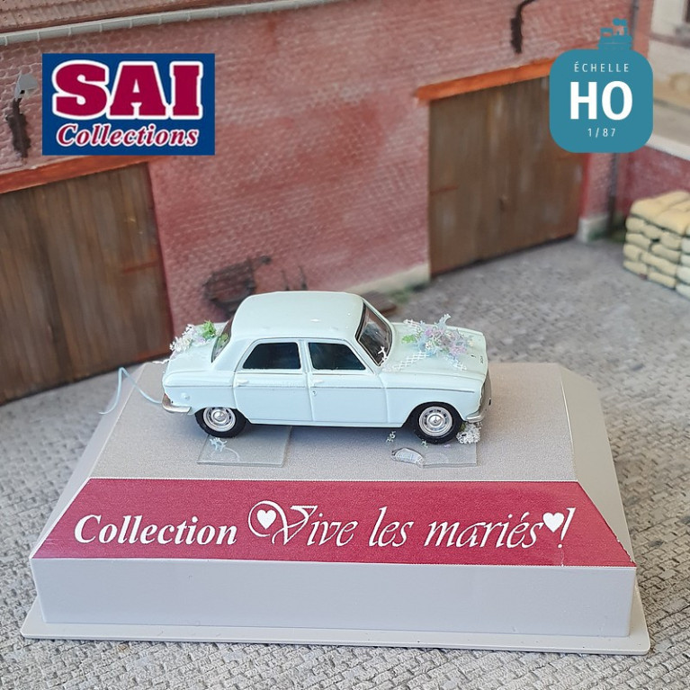 Peugeot 204 1968 Voiture des mariés blanc courchevel HO SAI 6265 - Maketis Peugeot 204 1968 Voiture des mariés blanc courchevel HO SAI 6265 - Maketis