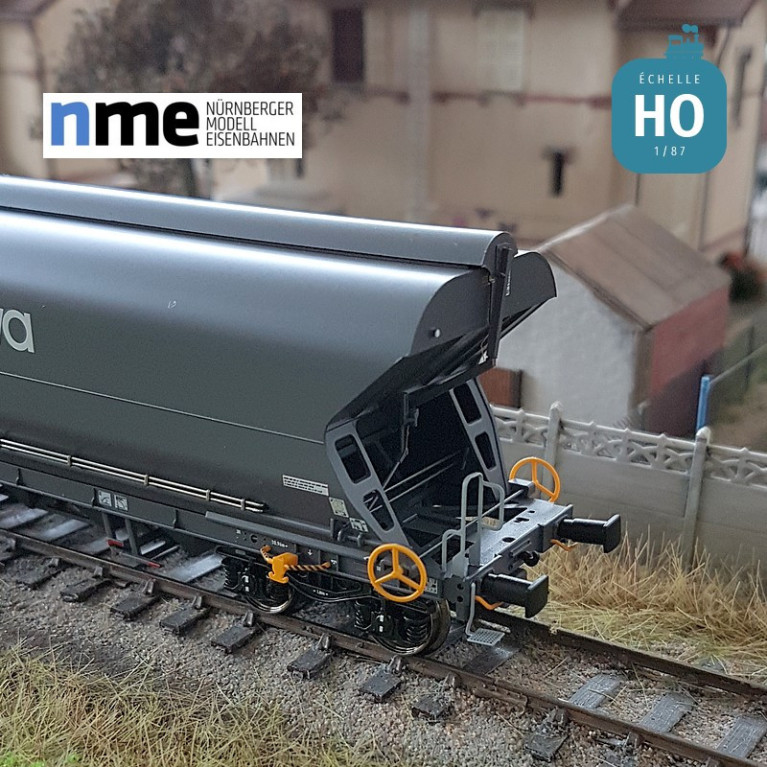 Wagon céréalier Tagnpps 101m³ ERMEWA gris foncé Ep VI HO NME 514604 - Maketis Wagon céréalier Tagnpps 101m³ ERMEWA gris foncé Ep VI HO NME 514604 - Maketis