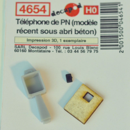 Concrete telephone for railway crossings Ep IV/V H0 Decapod 4654 - Maketis Concrete telephone for railway crossings Ep IV/V H0 Decapod 4654 - Maketis