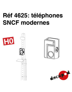 Téléphone SNCF moderne (8 pcs) HO Decapod 4625 - Maketis