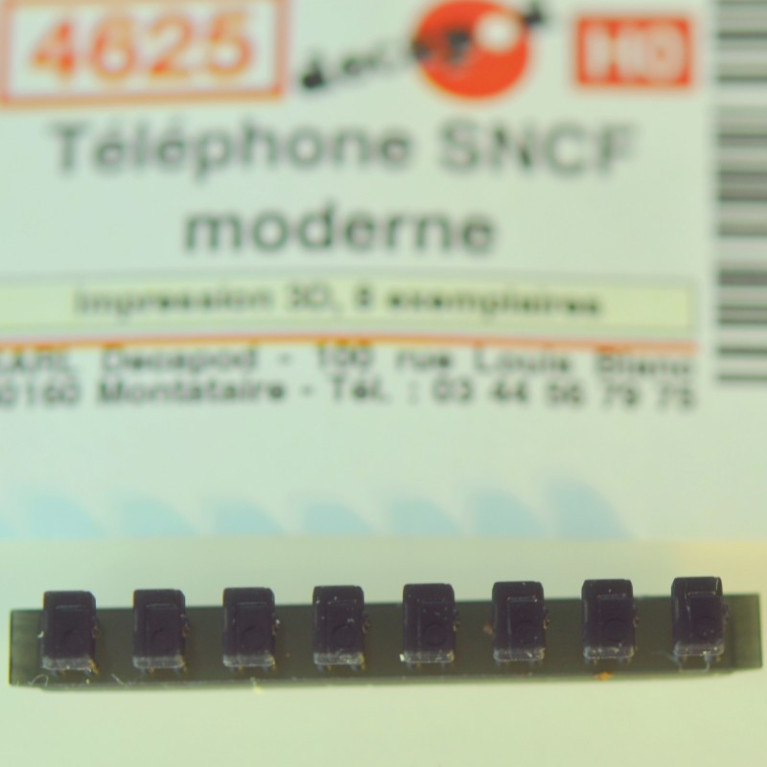 Téléphone SNCF moderne (8 pcs) HO Decapod 4625 - Maketis Téléphone SNCF moderne (8 pcs) HO Decapod 4625 - Maketis